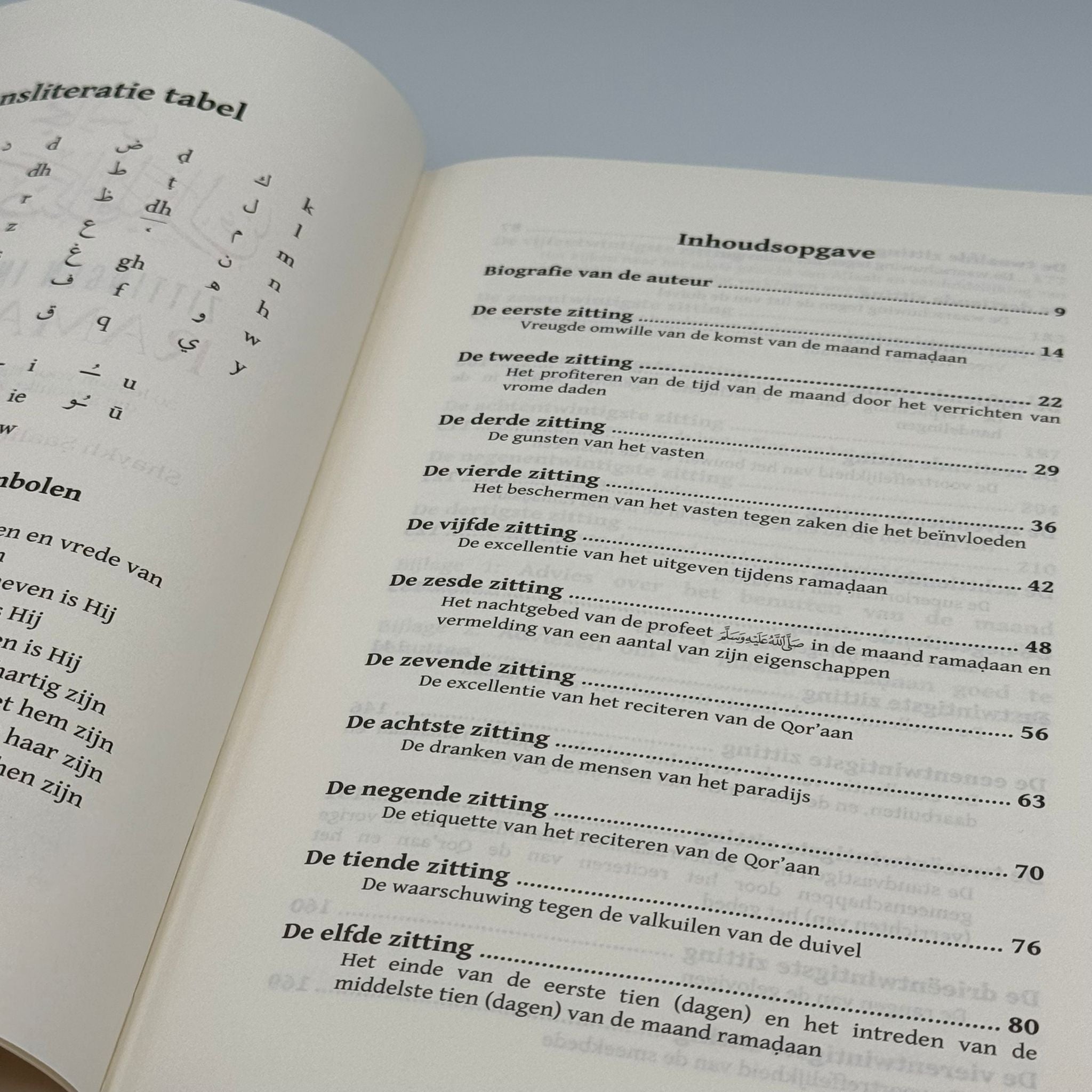 Zittingen in de maand Ramadan